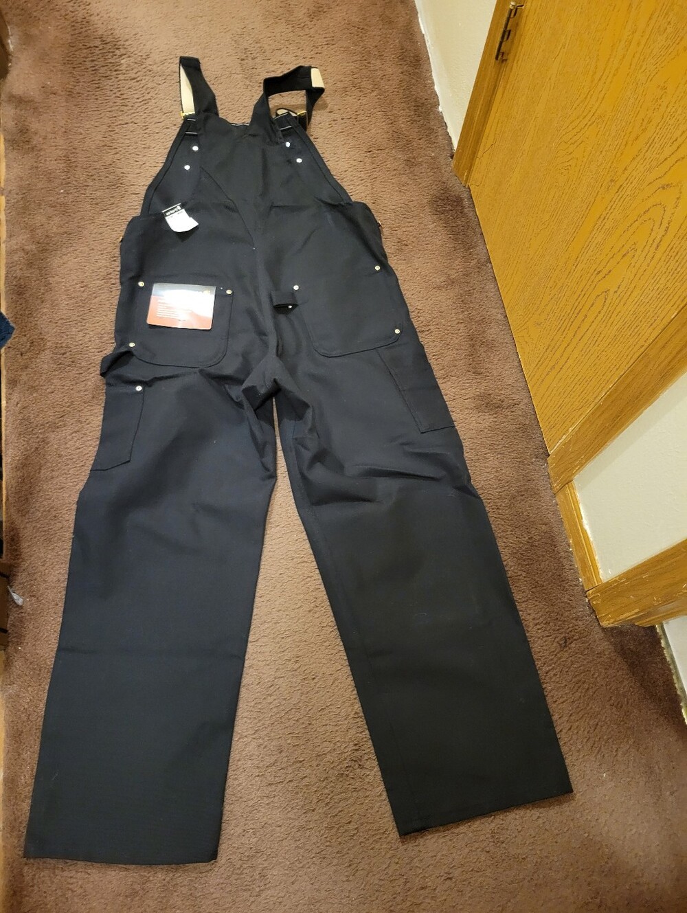 Carhartt Men's Bib Overall - Durable Utility Trousers - Picture 11 of 11